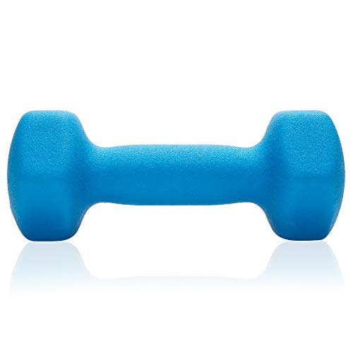 Philosophy Gym Set of 2 Neoprene Dumbbell Hand Weights, Hexagon Shape