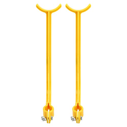 2Pcs Swing Trainer Alignment Training Aid, Posture Correcting Practice Tools, Yellow and Black ABS Material, for Left and Right-Handed Golfers