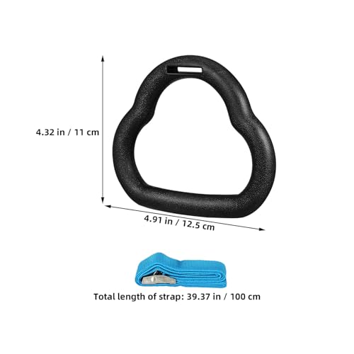 Vaguelly Gymnastic Rings Set with Adjustable Straps, 1m Blue Pull up Rings for ’s Strength Training and Indoor Fitness Equipment