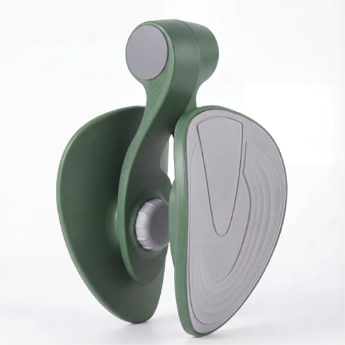 Inner Thigh Exerciser, Thigh Trainer & Pelvic Floor Exercise Devices for Women and Men, Hip Glute & Leg Toner, Non-Slip Stable Design Home Gym Equipment for Home Workout - color: Dark Green (35lb)
