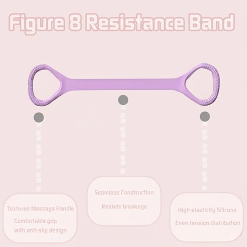 Figure 8 Fitness Resistance Band for Women - color: Pink
