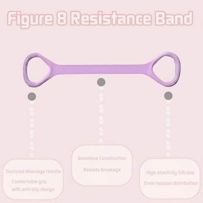 Figure 8 Fitness Resistance Band for Women - color: Pink