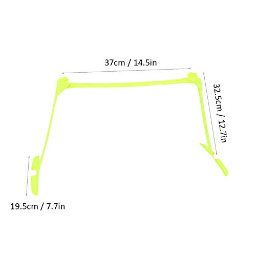 Dioche Speed Training Hurdles, Multipurpose Soccer Speed Training Hurdle Set Adjustable Hurdles Yellow (2pcs), Wholesale Business