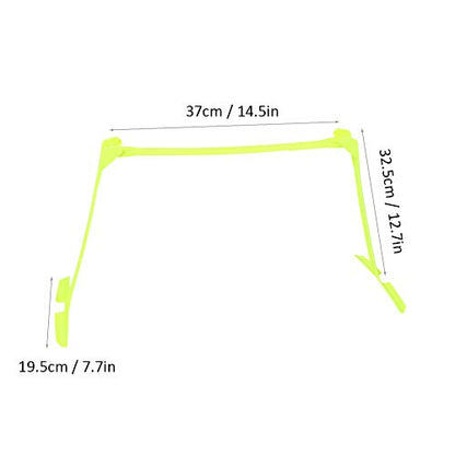 Dioche Speed Training Hurdles, Multipurpose Soccer Speed Training Hurdle Set Adjustable Hurdles Yellow (2pcs), Wholesale Business