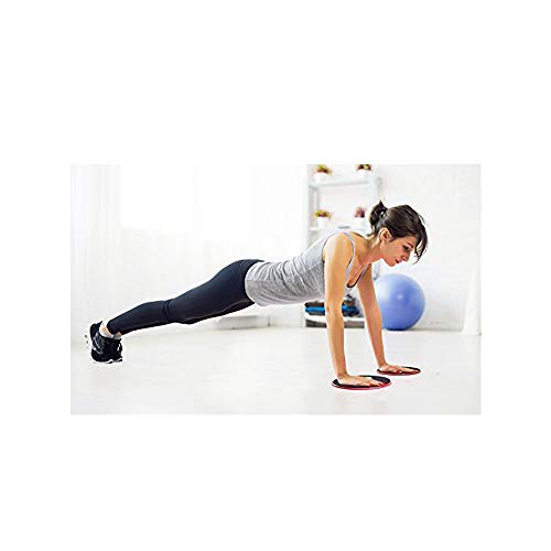 Exercise Core Sliders, 4 Pcs Dual Sided Gliding Discs Use on Carpet or Hardwood Floor, Fitness Slides for Gym, Home, Outdoor Training Abdominal Workout, Black