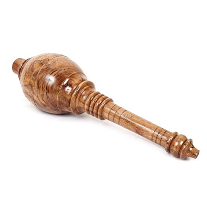 KNK GADA Fitness BAR Indian Club Hanuman MACE Shoulder Equipment MEEL Karla KATAI Fitness Durable Wooden Equipment - size: 5 to 6 KG