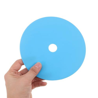 ibasenice 12pcs Soccer Training Flat Discs Agility Marker Cones 15cm Diameter PVC Ground Spot Markers for Football Drills Field Marking Outdoor Sports