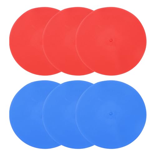 PATIKIL Spot Markers, Non-Slip Floor Agility Markers Flat - color: red/blue