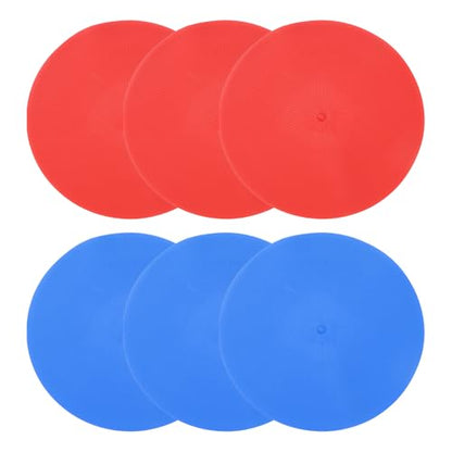 PATIKIL Spot Markers, Non-Slip Floor Agility Markers Flat - color: red/blue