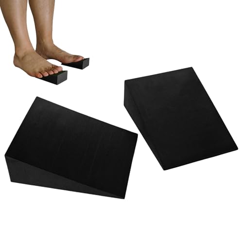 Yoga Foam Wedge - Portable Foam Yoga Wedge Stretching Equipment | Supportive Yoga Block | Back Support Foam Incline Slant Board for Leg, Calf, Ankle and Foot Stretching