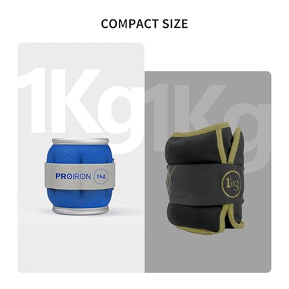 PROIRON Ankle Weights for Women, Leg Weights for Men, Ankle and Wrist Weights 2/4/6/8LBS，Reflective Arm Weights for Jogging，Gymnastics，Aerobics