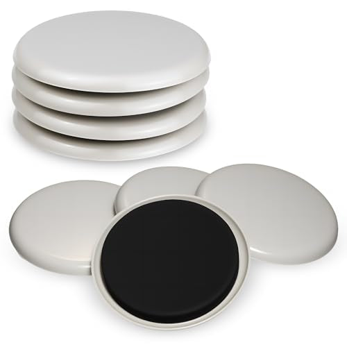 3-1/2" Furniture Sliders for Carpet, 8 Pack Furniture Sliders for Hardwood Floors, Heavy Duty Moving Pads Sliders for Floor Protectors, HOME MASTER HARDWARE