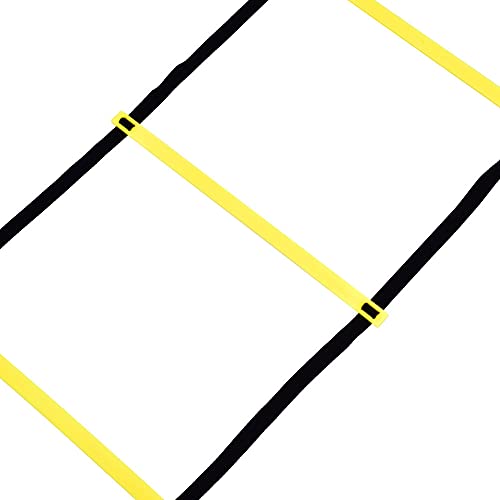 HURRISE 4m Agility Ladder for Soccer Training - Enhance Speed & Coordination, Adjustable HeavyDuty Design for Football, Rugby & More