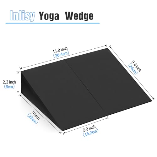 Foam Wedge Slant Board, 2-pcs Update Calf Stretcher, Squat Wedges for Yoga, Foot Rehabilitation and Stretching, and Physical Therapy