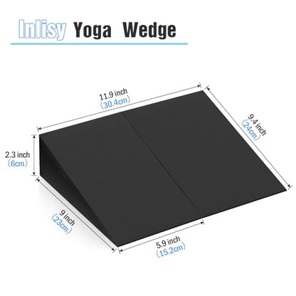 Foam Wedge Slant Board, 2-pcs Update Calf Stretcher, Squat Wedges for Yoga, Foot Rehabilitation and Stretching, and Physical Therapy