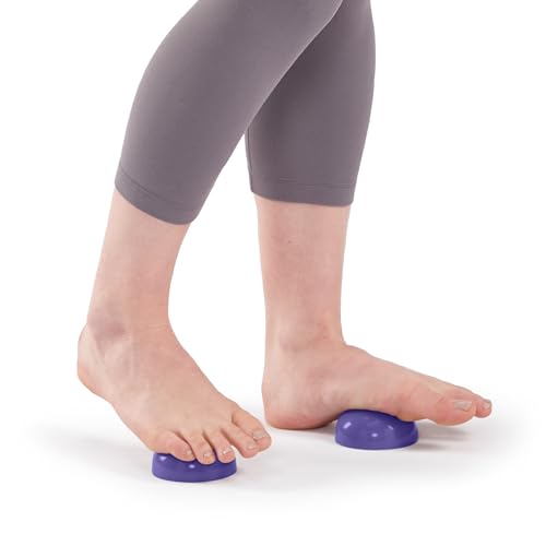 OPTP Half Balls (Pair) - No-Roll Half Ball Set for Stretching and Massage, Plantar Fasciitis Relief, and Muscle Tension in the Back, Legs, Feet and Body