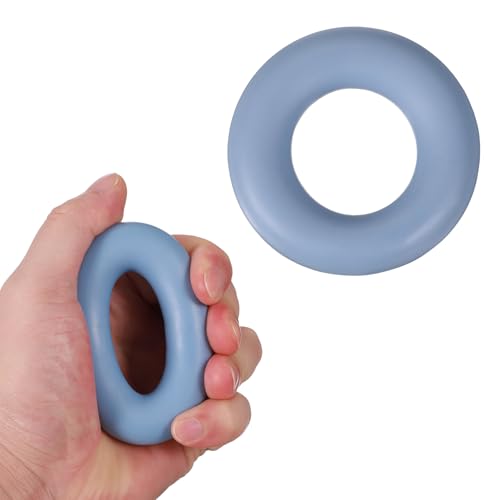Grip Strength Trainer Rings, Portable Hand Grip Strengthener Finger Forearm Strengthener - Fitting for (Athletes/Rock Climbing/Workout/Fitness) - color: Blue, size: 2.8"