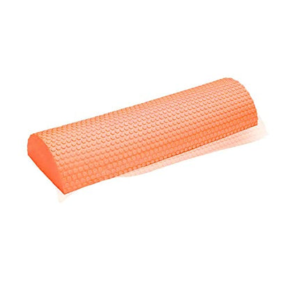 Half Round Yoga Foam Roller Block,Exercise EVA Roller Balance Pad Pilates Fitness Physical Gym Fitness Muscle Restoration(30cm,Orange)