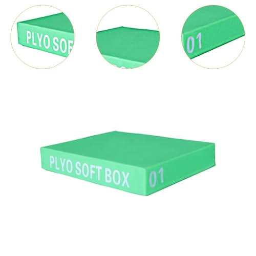 kowaku Jump Box Step up Box Plyometric Jump Box Heavy Duty Versatile Plyo Box Agility Box for Jumping Workout Skipping Lunges Squats - color: 90×75×15cm/green