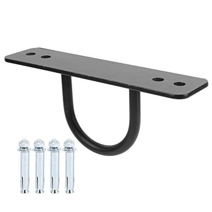 Rope Wall Ceiling Mount Bracket Hook, Heavy Duty Hammock Hanger with Screws, Alloy Steel Swing Fixing Hook for Yoga Hammock Battle Rope Strength Training, Includes 4 Anchors