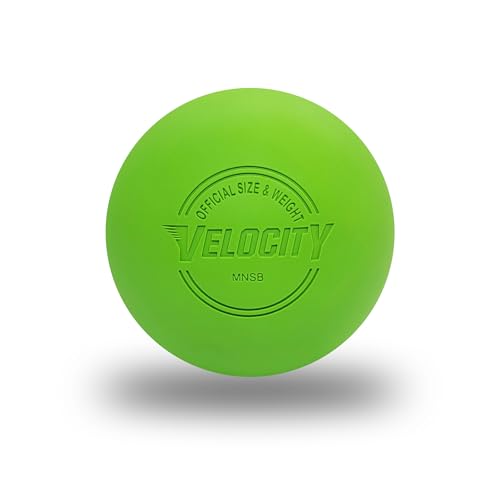 Velocity Lacrosse Balls - 1, 2, 3, 6, 12, 18, 24, 36, 60 and 120 Packs - for Practice, Official NFHS and College Approved Size - color: Lime Green, size: 1 Ball, style: Practice Ball