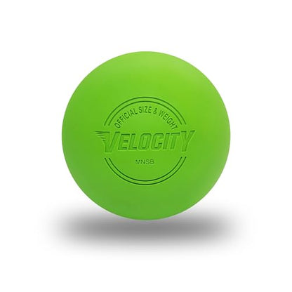 Velocity Lacrosse Balls - 1, 2, 3, 6, 12, 18, 24, 36, 60 and 120 Packs - for Practice, Official NFHS and College Approved Size - color: Lime Green, size: 1 Ball, style: Practice Ball