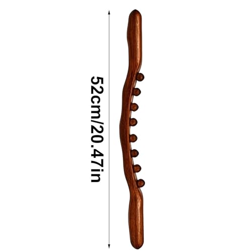 Massage Roller Stick Wood - 8-Bead Scraping Massage | Stomach Cellulite Massager,for Women Men Runners Athletes Fitness Lovers Weightlifters Dancers Gym Home Office Apartment Salon