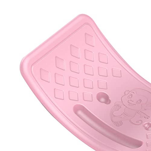 Alvinlite Kids Balance Board,Wobble Board Seesaw Rocker,Creative Play Curved Plywood Toy Kids Toddler Open Ended Learning Toy , Yoga Curvy Board for Classroom & Office Adult(pink)