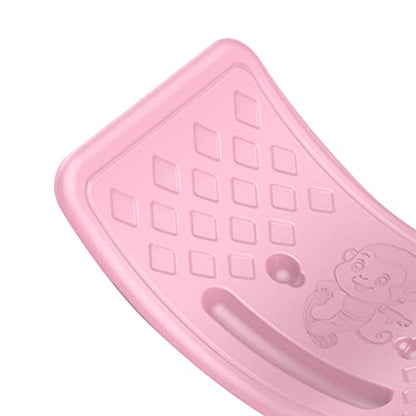 Alvinlite Kids Balance Board,Wobble Board Seesaw Rocker,Creative Play Curved Plywood Toy Kids Toddler Open Ended Learning Toy , Yoga Curvy Board for Classroom & Office Adult(pink)