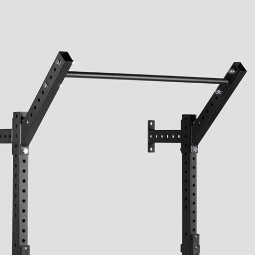 Titan Fitness T-3 Series Space Saving Power Rack, 91" Height x 12" Depth, Bottom Side Braces Included, Compact Wall Mounted Power Rack, 2x3 11-Gauge Steel Uprights, Includes J-Hooks & Pull-Up Bar