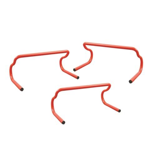 BESPORTBLE 3pcs Detachable Agility Speed Hurdles 19x9 Inch Orange Mini Sports Practice Equipment for Soccer Basketball Football Drills and Workout Training