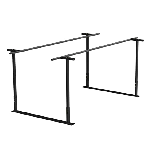 Physical therapy parallel bars, Walking assist bar for rehab & walking balance issues, Adjustable height & width (6FT) - size: 6FT