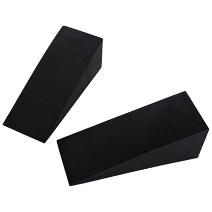 Squat Wedge Blocks Flexible Lightweight Incline Foot Stretch Wedge - color: Black 15x6x5cm (1 Pair)