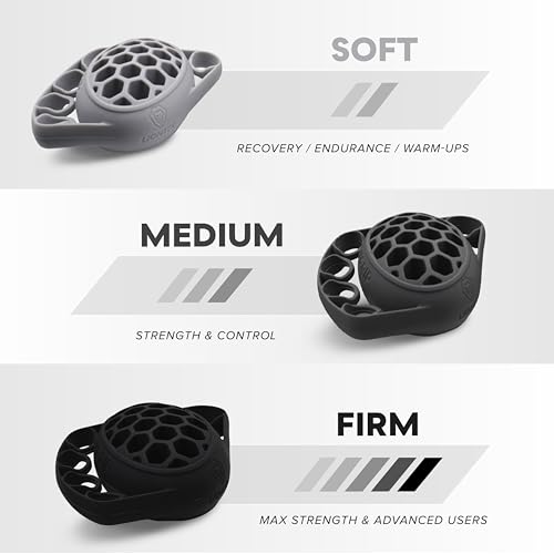 TEKGRIP Hand Grip Strengthener & Finger Exerciser, Dual-Action Grip and Extension Trainer with 3 Progressive Resistance Levels