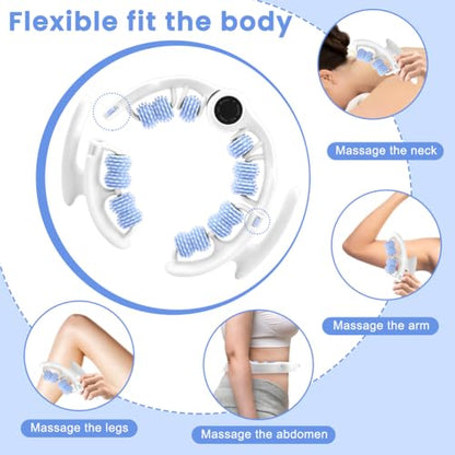 Cellulite Massage Roller for Legs Anti Cellulite Massage Tool Fascia Muscle Roller Stick for Legs,Thighs,Fascia Bla-Ster for Contoured(Color:Blue)