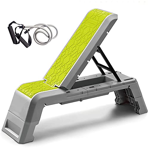 leikefitness Exercise Step Platform, Multifunctional Aerobic Deck - color: Green