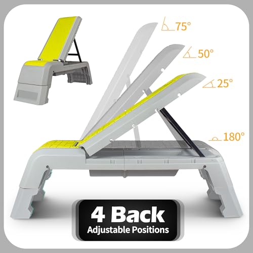 leikefitness Exercise Step Platform, Multifunctional Aerobic Deck - color: Green