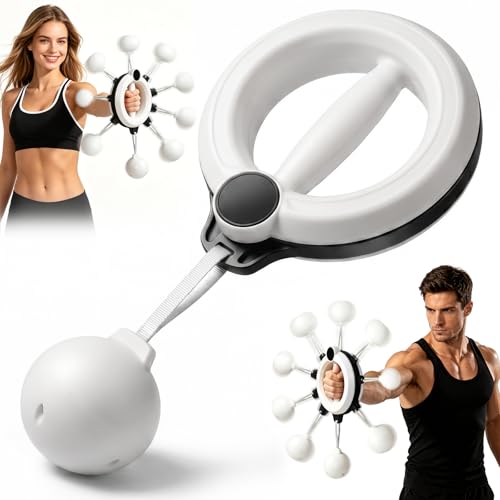 Arm Workout for Men and Women, 360° Hand-Crank Forearm Trainer, Arms and Shoulder Exercise Equipment, Home Workout Equipment and Gym Workouts, for Fitness & Toning