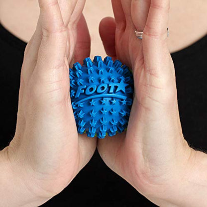 Body Back Foot Star® Massager Ball and Plantar Fasciitis Roller - Soothe Foot Stress, Discomfort, Aches, & Tightness (Pack of 2, Blue, 2-Inch) - style: Two-Pack