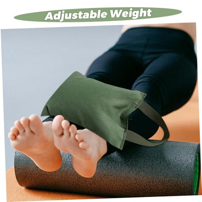 2Kg Weighted Sandbag for Yoga and Fitness Durable Canvas Bag with Handle Empty Design for for Training Dance and Exercise Activities