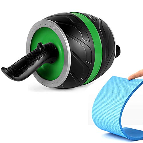 AGYH Automatic Rebound, Protect The Safety of Beginners, Shape Back, Abdomen, Hips, Arm Muscles, Mute Home/Gym Abdominal Wheel (Color : Green) - color: Green
