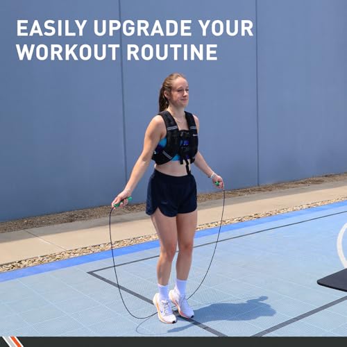 Body Sport Weighted Vest - 5lb/10lb/15lb/20lb/25lb/30lb - Fitness Vest with Refelctive Strips for Strength Training, Running, Walking, and Endurance Workouts - size: 5 lbs