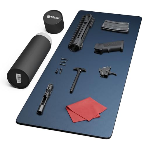 Falko Tactical Gun Cleaning Mat, Gun Mat for Handgun, Rifle and Shotgun - color: Steel Blue, size: 48x17