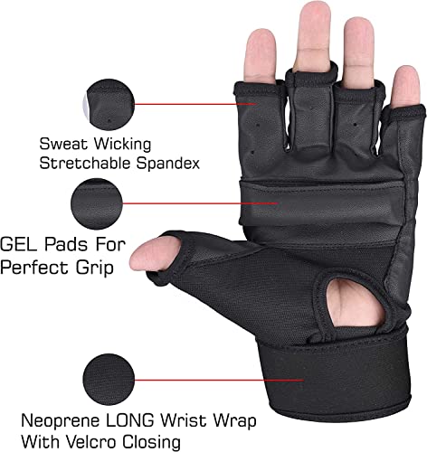 SAWANS Punch Bag Boxing Gloves Karate Mitts MMA Body Combat Taekwondo Training Martial Art Fighting Grappling Muay Thai - size: Medium