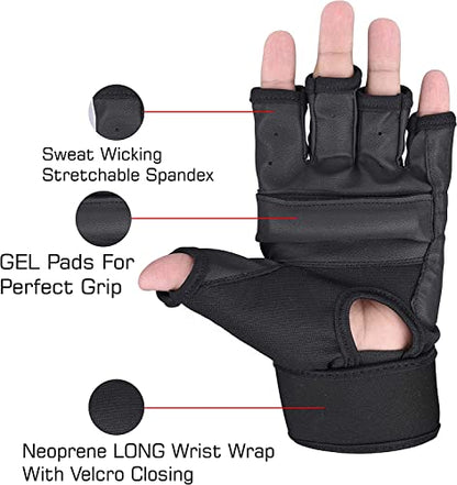 SAWANS Punch Bag Boxing Gloves Karate Mitts MMA Body Combat Taekwondo Training Martial Art Fighting Grappling Muay Thai - size: Medium