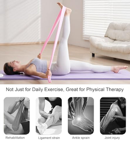 Resistance Bands Non Slip Elastic Stretch Bands for Men Women - color: Bright colors