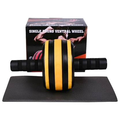 AB Wheel Roller, Exercise Abdominal Fitness Wheel, Work-out Strength-Training Roller, 11.2"W