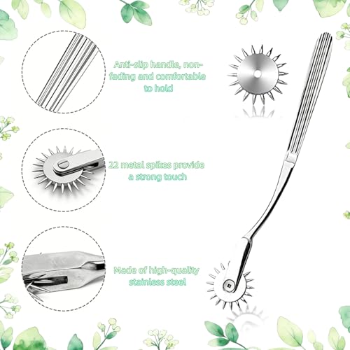 Stainless Steel Gear Roller Windmill Massage Tool for Skin Nerve Sensitivity Testing