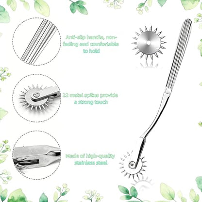 Stainless Steel Gear Roller Windmill Massage Tool for Skin Nerve Sensitivity Testing