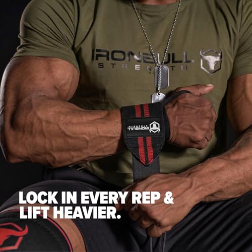 Wrist Wraps for Weightlifting (USPA & IPL Approved) - 18” Premium Quality Wrist Straps for Weightlifting - Weight Lifting Wrist Wraps with Thumb Loop - Best Gym Wrist Wraps for Lifting Weights, Curls & Dips - Lifting Wrist Wraps for Bench, Powerlifting &